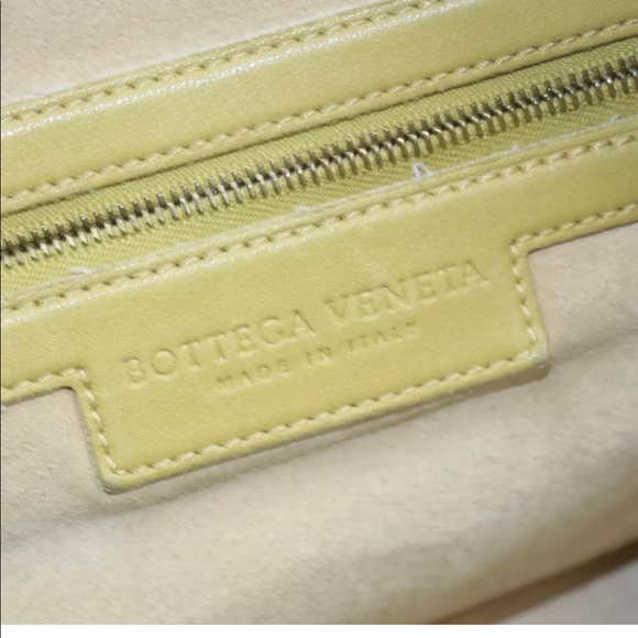 Auth Bottega Veneta Hand Bag  Yellow Leather - Picture 5 of 9